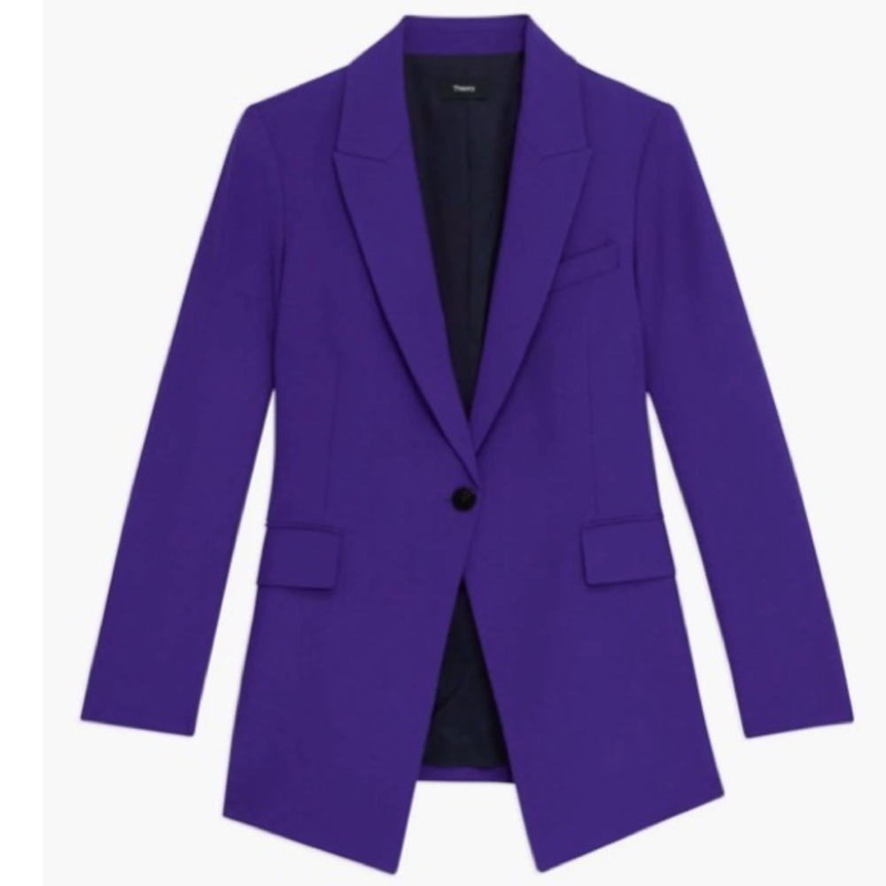 Theory Purple Blazer & Suit Jacket - Picture 15 of 16